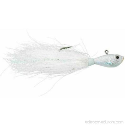 SPRO Fishing Bucktail Jig, White, 1 Pack 554183639